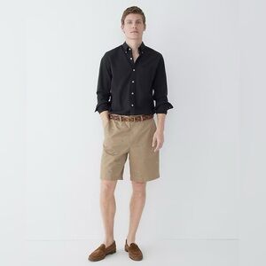 J. Crew Men’s 9'' Relaxed Fit Chino Short With Flower Embroidery in Khaki 35 NWT